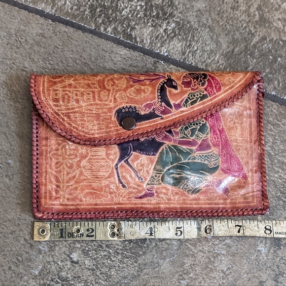 Leather Wallet Set Hand Made in India - Picture 3 of 9